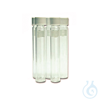 Vial, glass, with cap for HI83214 old version (5 pcs) - Luminix Health