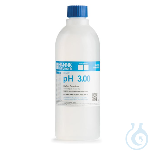 pH 3.00 Technical Calibration Buffer (500 mL) - Luminix Health
