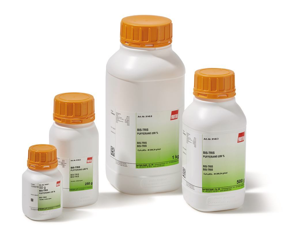 BIS-TRIS, PUFFERAN®, min. 99 %, 50 g, plastic - Luminix Health