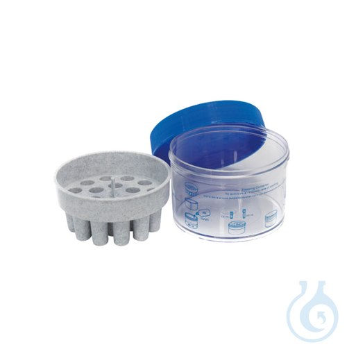 Freezing Container, PC jar, foam insert, 1 pc - Luminix Health