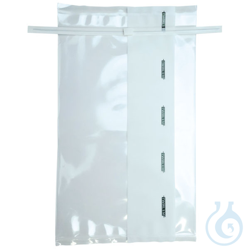 Sterile sampling bags, 1650 ml, printed, 2 round wires, 250 pcs - Luminix Health