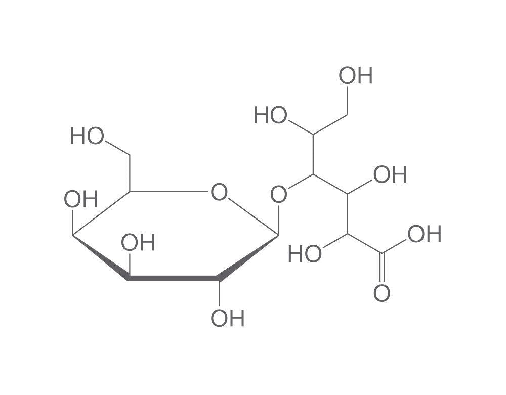 Lactobionic acid, min. 97 %, 10 g, plastic - Luminix Health