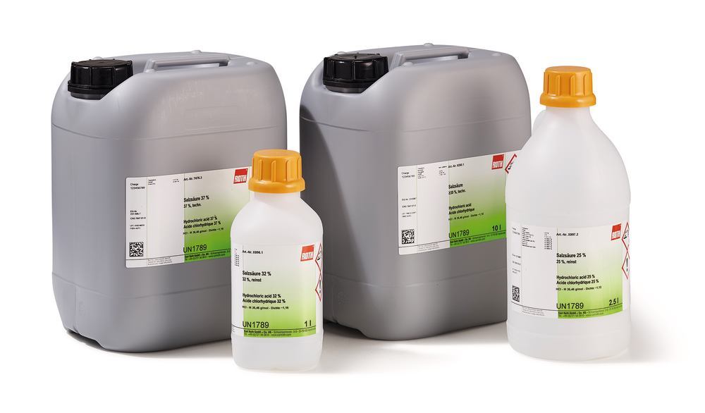 Hydrochloric acid 10 %, techn., 1 l, plastic - Luminix Health