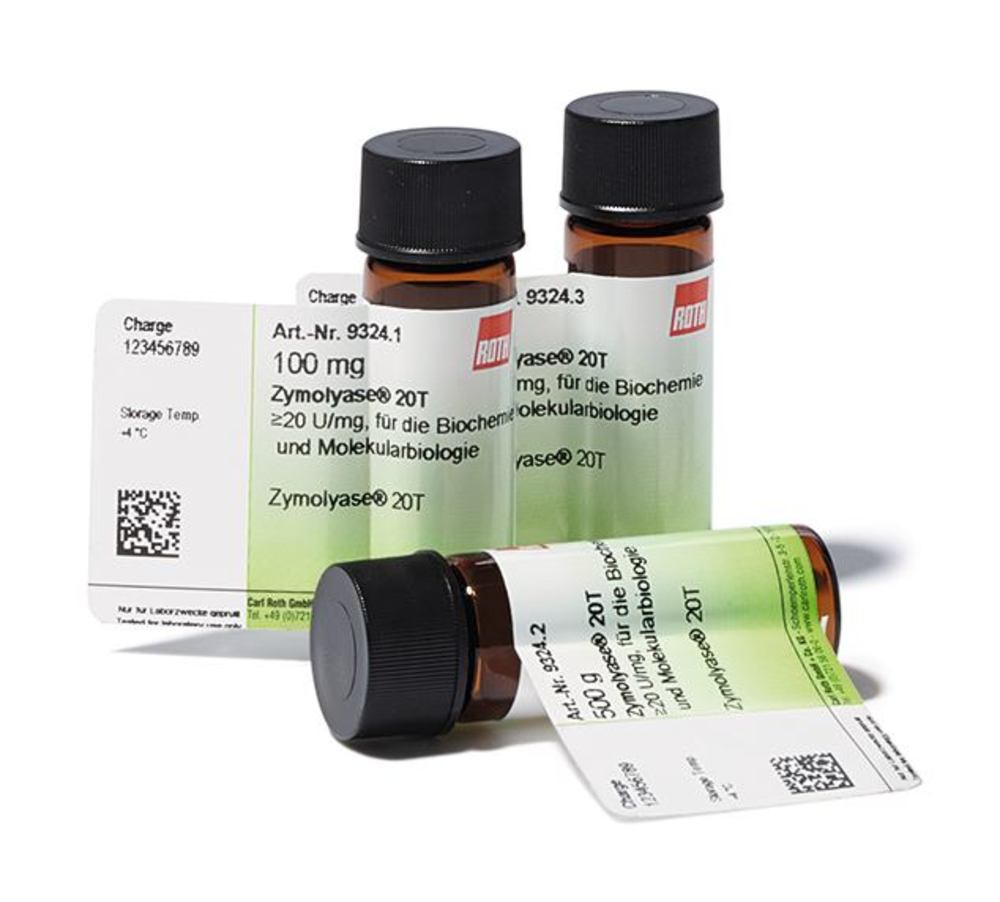 Zymolyase® 20T, min. 20 U/mg, for biochemistry and molecular biology, 100 mg - Luminix Health