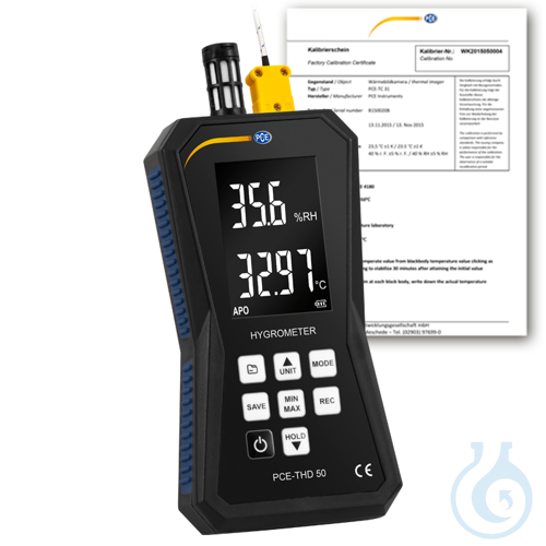 Temperature-Humidity datalogger PCE-THD 50-ICA - Luminix Health
