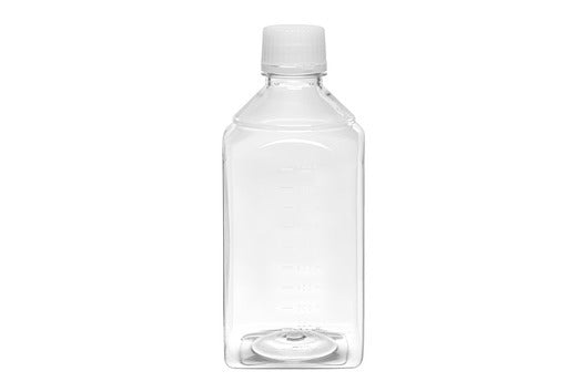 Media bottle, 1000 ML, PET, square, sterile, SAL