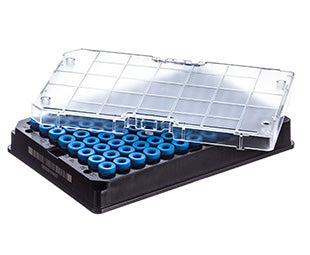 CRYO.S biobank tubes, 300 µL, 2D codes, rack with 9