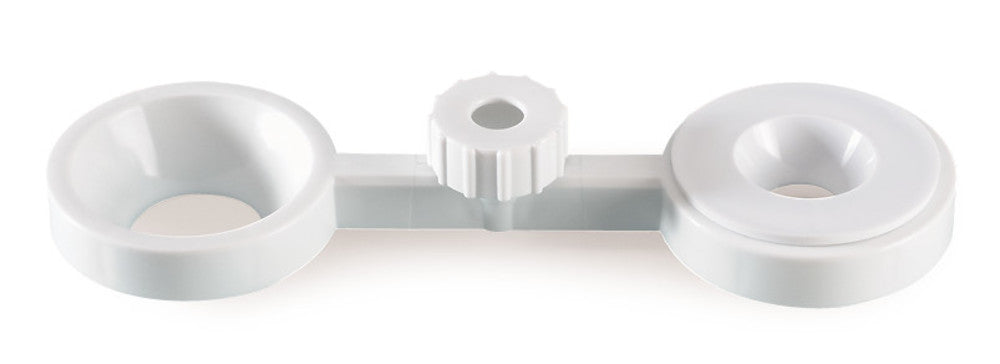 Rotilabo®-funnel holder, PP, for 2 funnel Ø from 50 - 120 mm, 1 unit(s) - Luminix Health