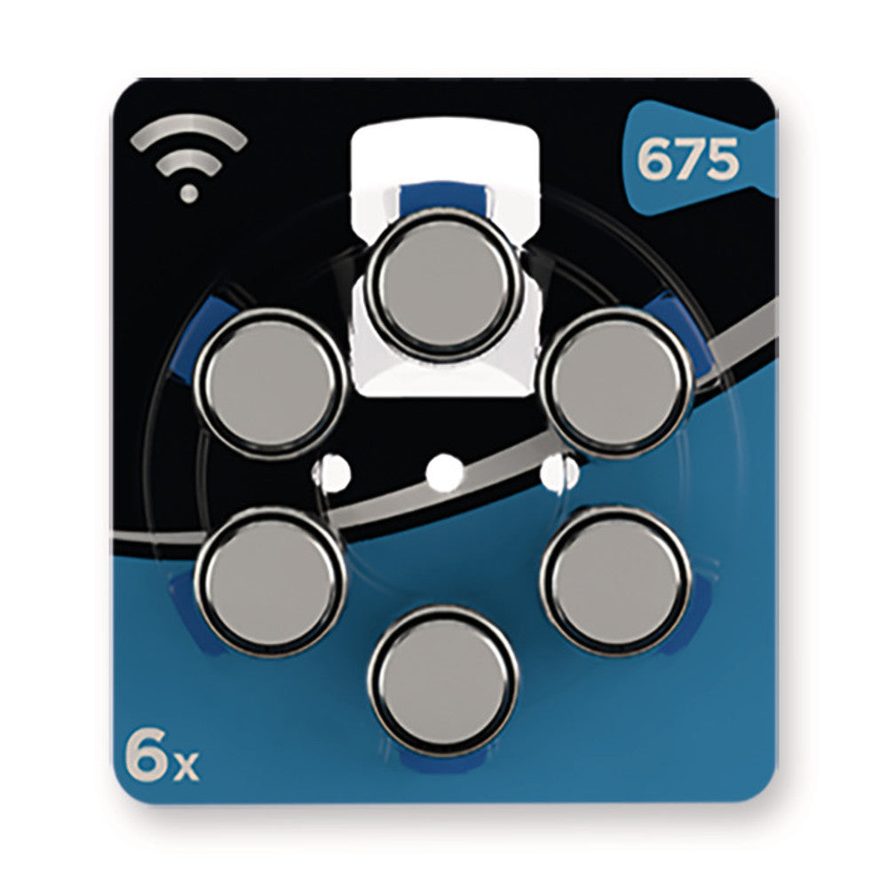 Button cell, V 675 AT, zinc-air, 1.4 V, 6 unit(s) - Luminix Health