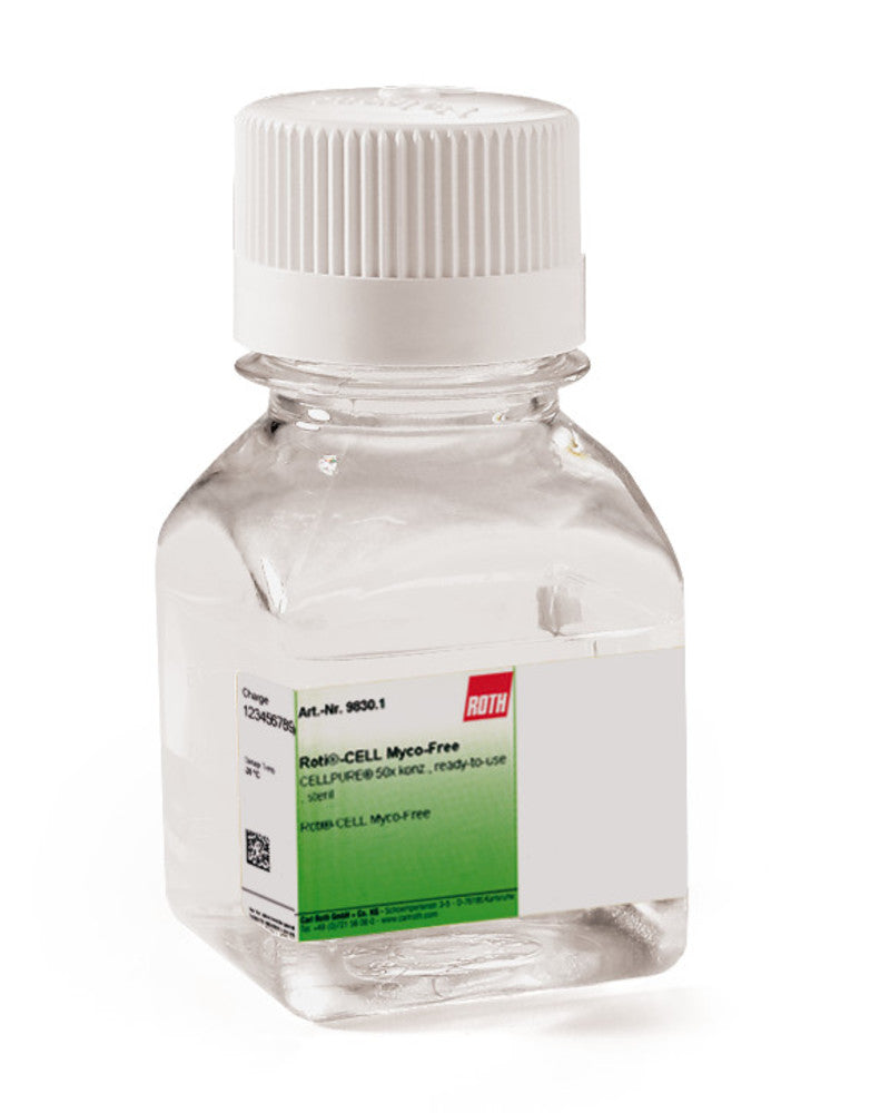 ROTI®CELL Myco-Free, sterile, 50x conc., ready-to-use, 100 ml, plastic - Luminix Health