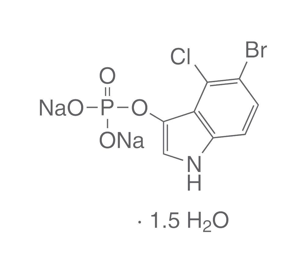 5-Bromo-4-chloro-3-indolyl phosphate, disodium salt, min. 99 %, 100 mg, glass - Luminix Health