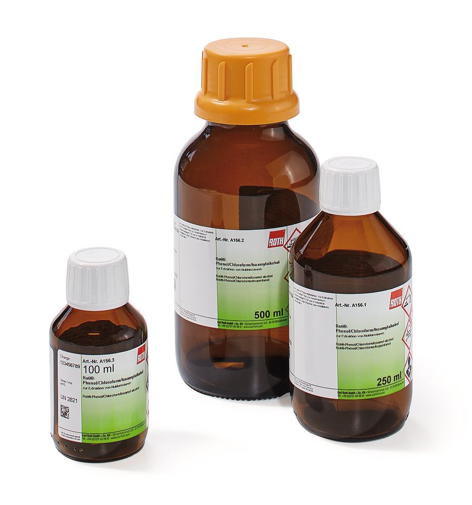 ROTI®Phenol/Chloroform/Isoamyl alcohol, for extraction of nucleic acids, 100 ml - Luminix Health