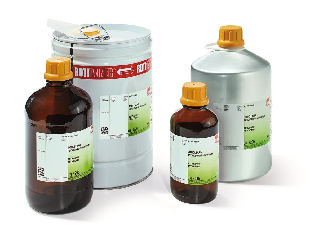 ROTICLEAR®, for histology, 1 l, glass - Luminix Health