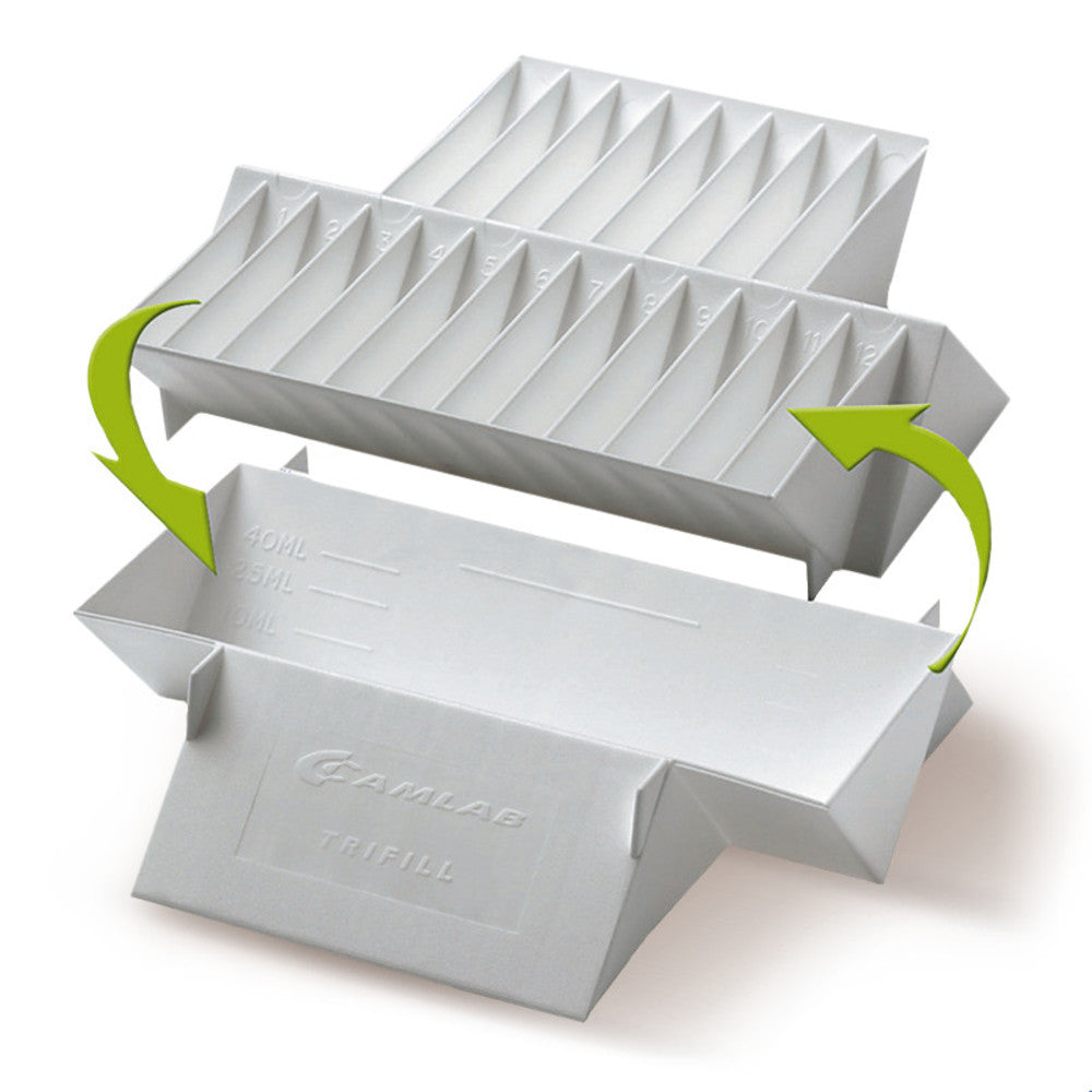 Multi-channel pipettor Trifill reservoir, PP, white, 10 unit(s) - Luminix Health