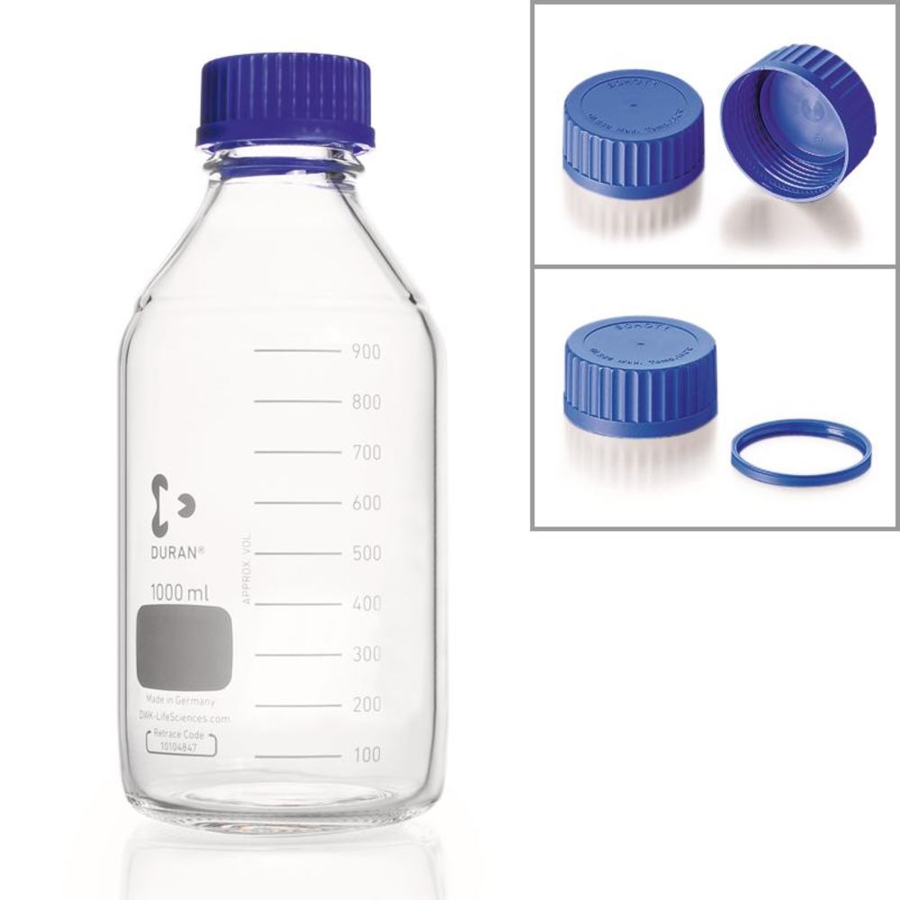 Screw neck bottle, DURAN®, transparent, with PP cap, 10 ml, 10 unit(s) - Luminix Health