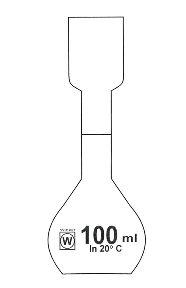 Kohlrausch flask, class A, 100 ml, 1 unit(s) - Luminix Health