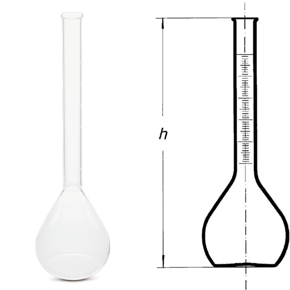 Rotilabo®-flask, 200 + 20 ml, with graduated neck, borosilicate glass, 1 unit(s) - Luminix Health