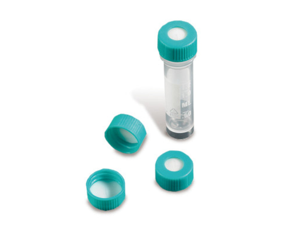 screw caps, PP, with integrated PTFE/silicone septum, 250 unit(s) - Luminix Health