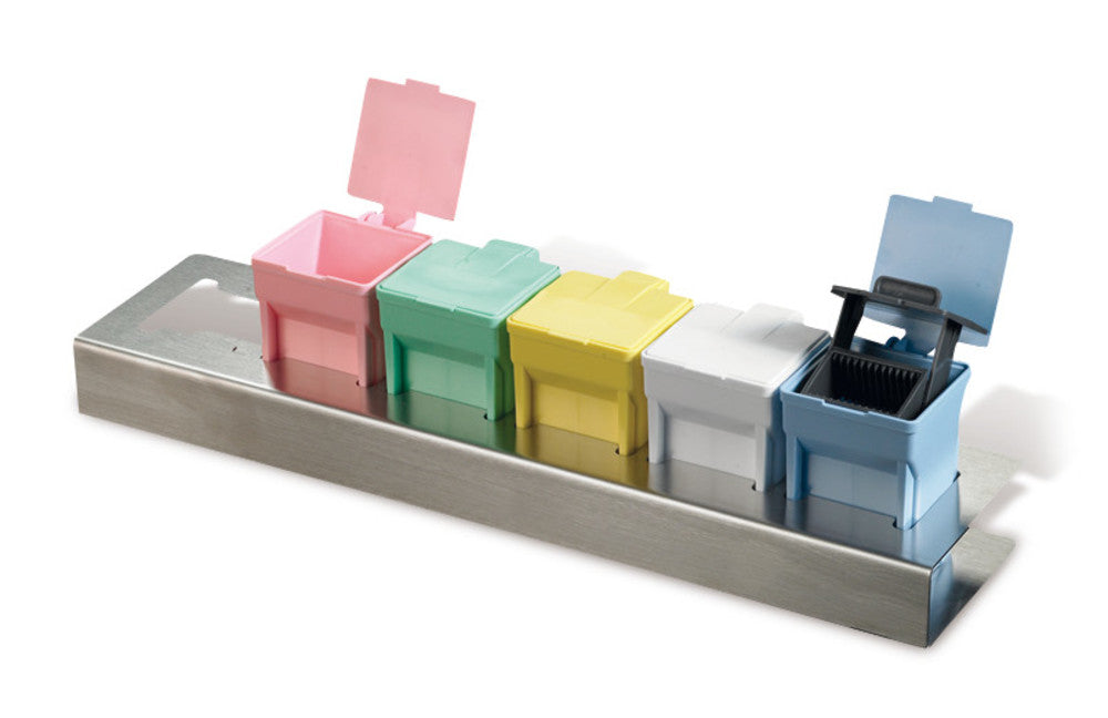 Rack for Rotilabo®-staining boxes, Aluminium, L 425 x W 105 x H 38 mm, 1 unit(s) - Luminix Health