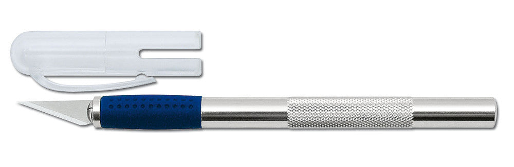 Scalpel, aluminium handle, L 148 mm, incl. 3 spare blades type 1, 1 unit(s) - Luminix Health