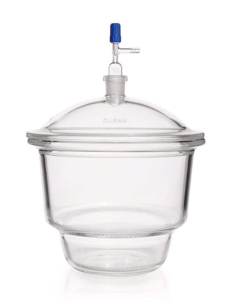 Dessicator with lid with tubus, 5,8 l, DN 200, set complete type Novus - Luminix Health
