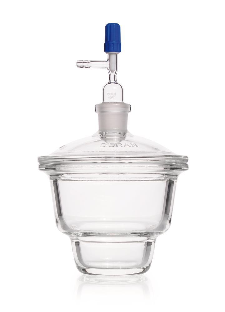 Dessicator with lid with tubus, 10,5 l, DN 250, set complete type Novus - Luminix Health