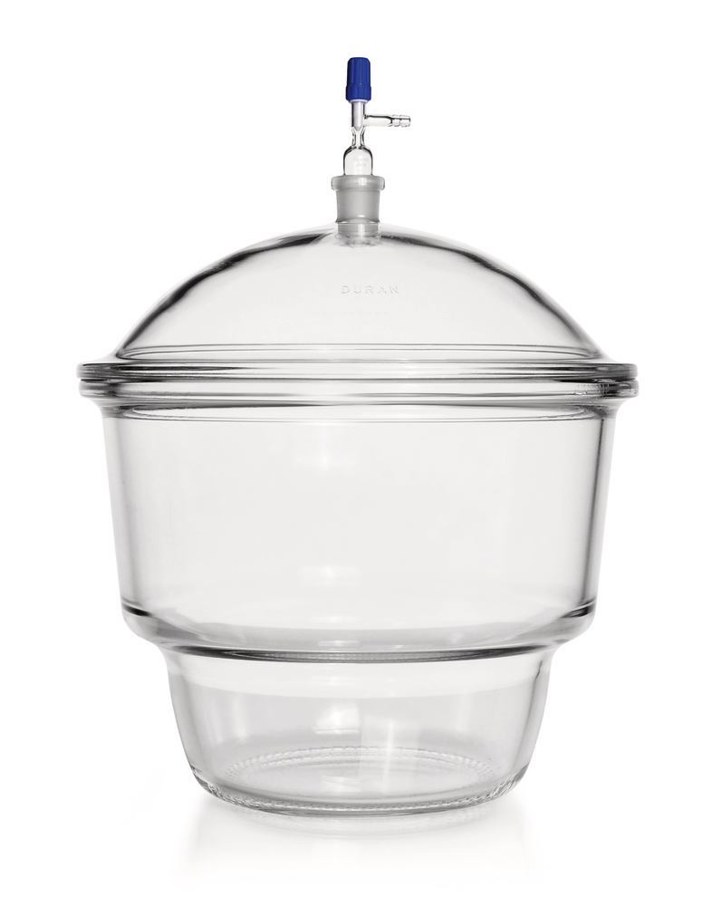 Dessicator with lid with tubus, 18,5 l, DN 300, set complete type Novus - Luminix Health
