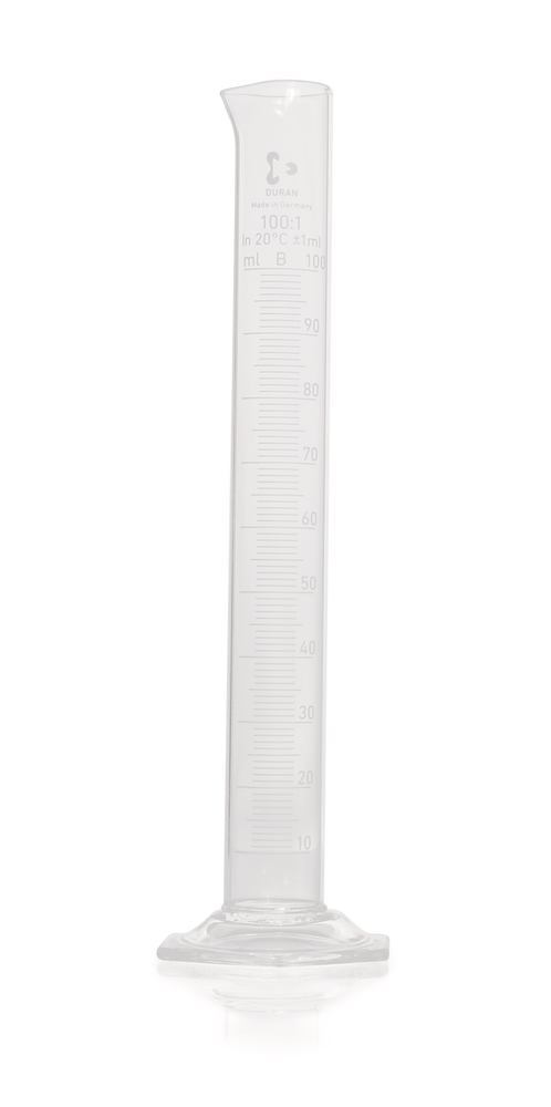 DURAN®-meas. cylinder, cl.B, grad. white, 10 ml, grad. 1 ml, high form - Luminix Health