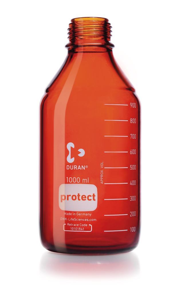 Screw top bottle, DURAN® Protect, brown, 1000 ml, 10 unit(s) - Luminix Health