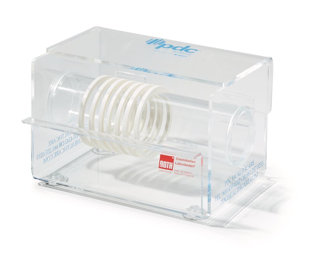 ROTI®-Tape-marking tape dispenser, acrylic glass, for rolls of length 55 m - Luminix Health