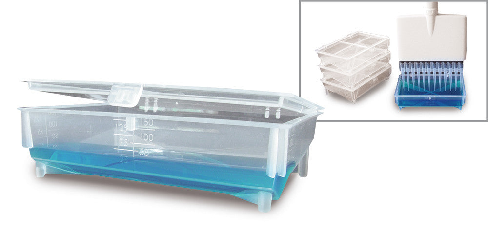 Reagent reservoirs, with lid, non-sterile, 100 unit(s) - Luminix Health