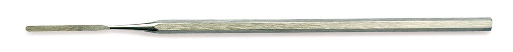 Micro-spatula, round, stain. steel 18/10, hexagonal-handle, width 2 mm, L 140 mm - Luminix Health