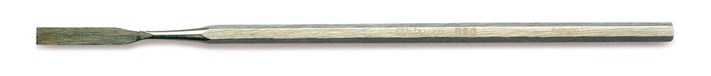 Micro-spatula, straight, st. steel 18/10, hexagonal-handle, width 4 mm, L 140 mm - Luminix Health