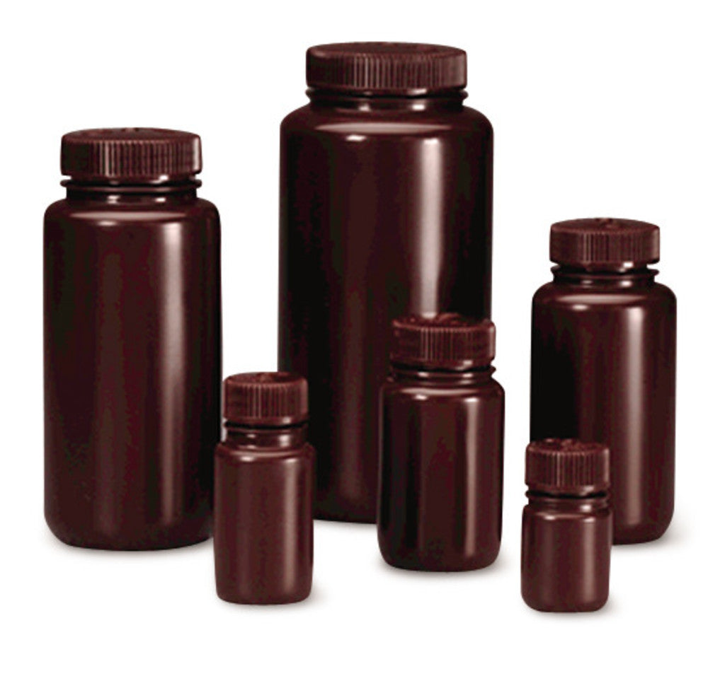 Wide mouth bottle, brown, 250 ml, Nalgene®, type 2106, 12 unit(s) - Luminix Health