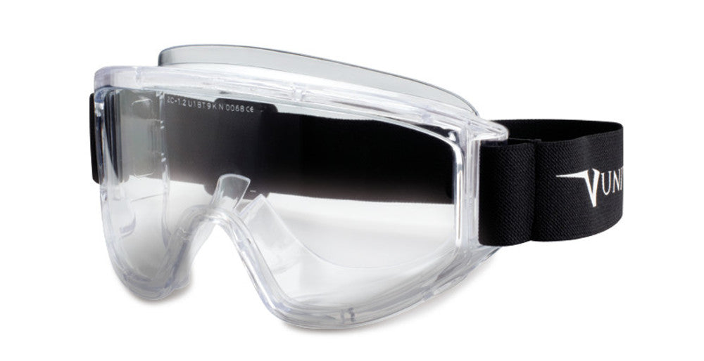 Full view goggles 601, white, gastight, 1 unit(s) - Luminix Health