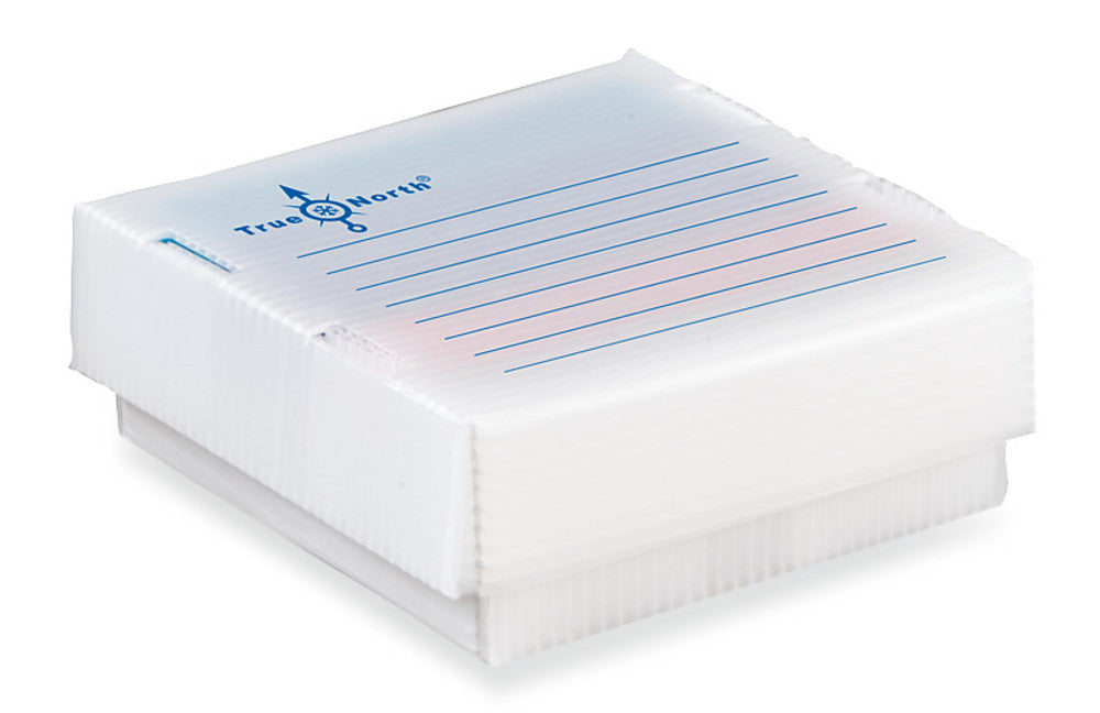 Cryogenic boxes, foldable, PP, 12x12 layout for tubes 0,2 ml, 10 unit(s) - Luminix Health