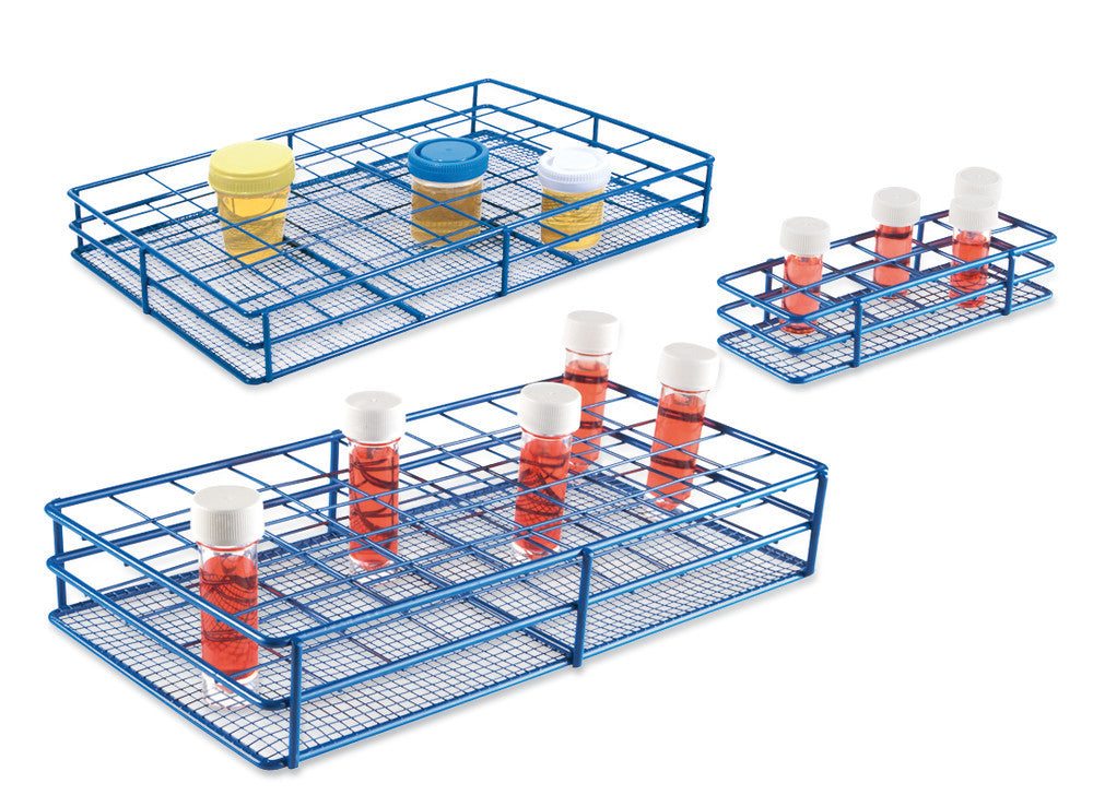 Racks for test tubes and tubs, 5x10 slots, f. tubes-Ø 23 mm, 1 unit(s) - Luminix Health