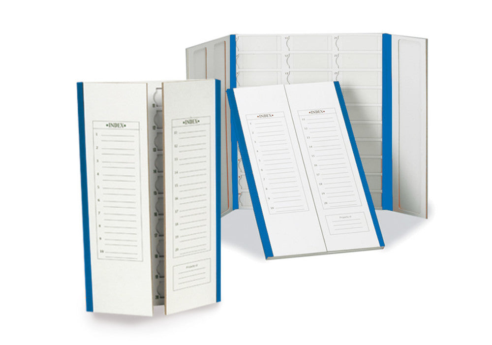 Preparation folders, blue, for 20 microscope slides, 1 unit(s) - Luminix Health