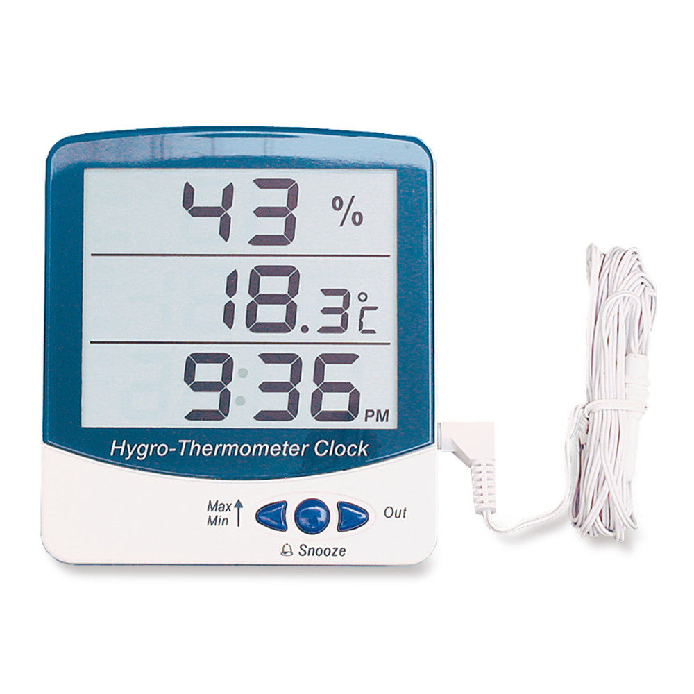 Thermohygrometer with jumbo-display, large Display, 20 - 99 % RH, 1 unit(s) - Luminix Health