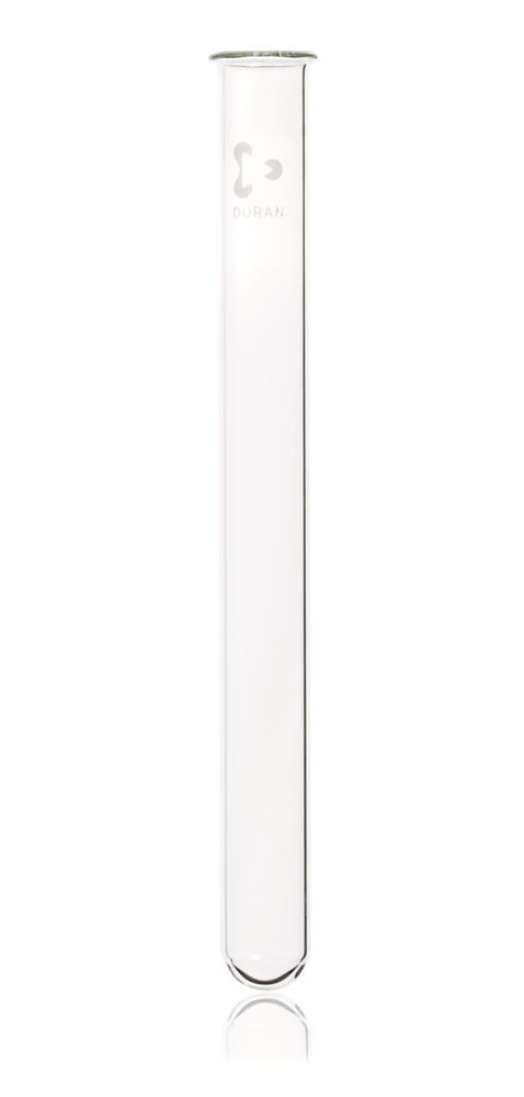 Test tubes, beaded rim, DURAN®, thick walled, 21 ml, 100 unit(s) - Luminix Health