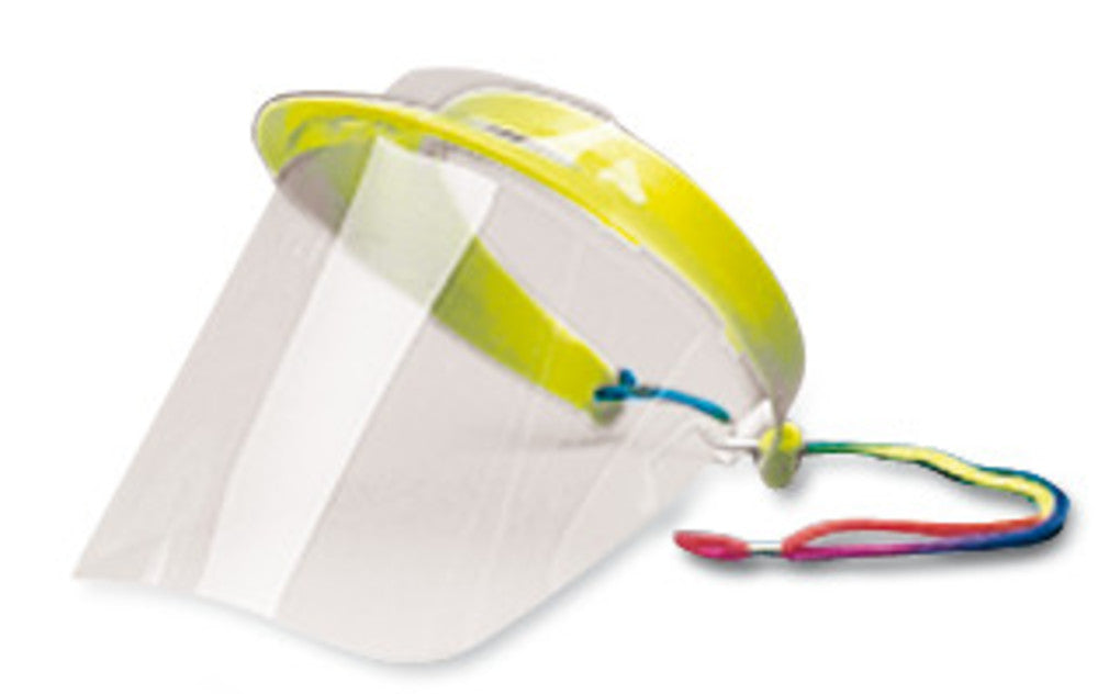 Face protection screen Polysoft, PC, neon yellow, ultra-light, 1 unit(s) - Luminix Health