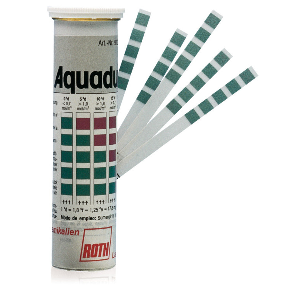 Quick test sticks Aquadur®, for evaluation of water hardness, 100 unit(s) - Luminix Health