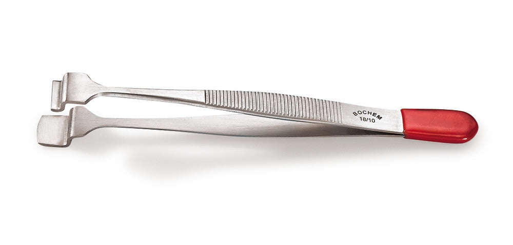 Forceps, stainless steel 18/8, width 12 mm, length 125 mm, 1 unit(s) - Luminix Health