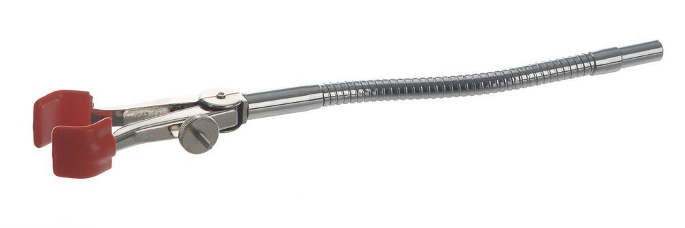 Rotilabo®-stand clamp, stainl.steel 18/8, round, flexible, span width 15-65 mm - Luminix Health