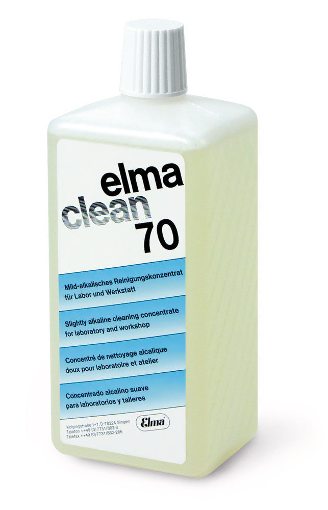 Ultrasonic cleaner Elma clean 70, alkalic, universal cleaning concentrate, 1 l - Luminix Health