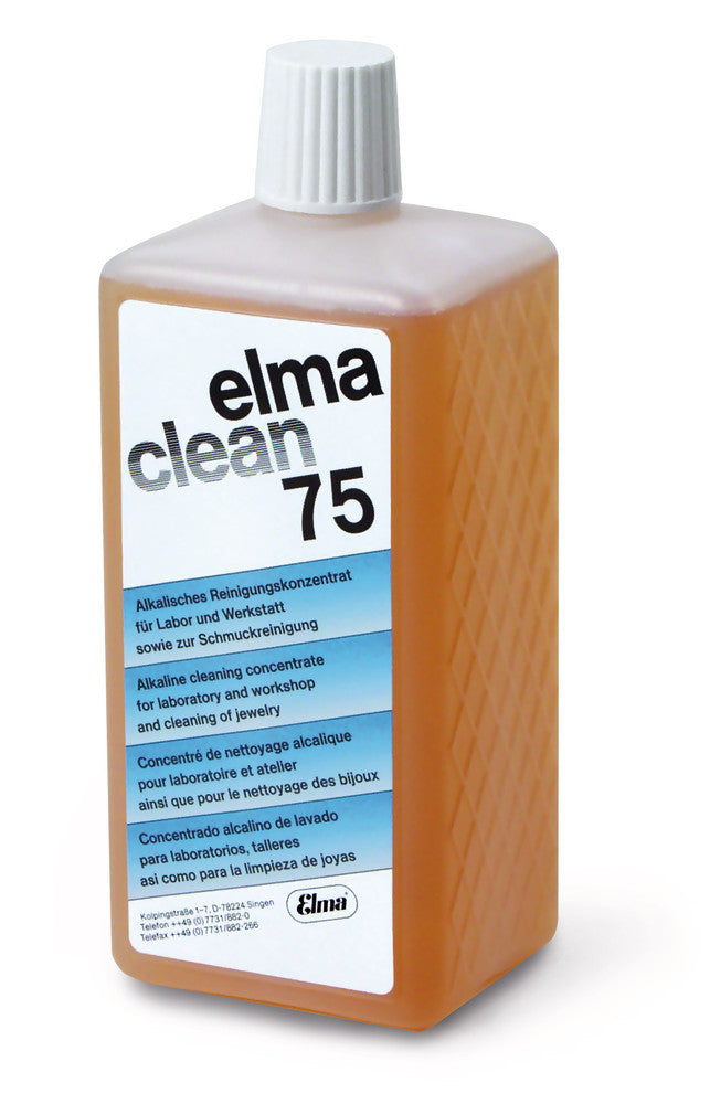 Ultrasonic cleaner Elma clean 75, ammoniacal cleaning concentrate, 1 l, plastic - Luminix Health