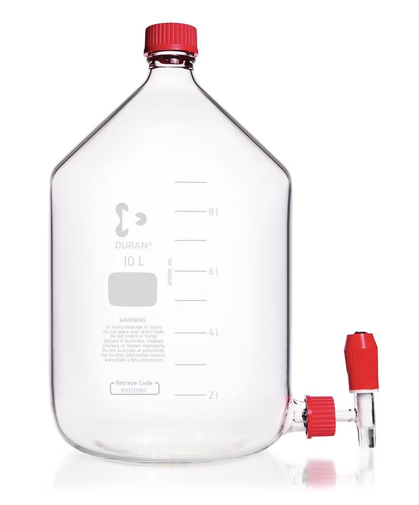 DURAN®-settling bottle 10000 ml, with GL 45 thread, 1 unit(s) - Luminix Health