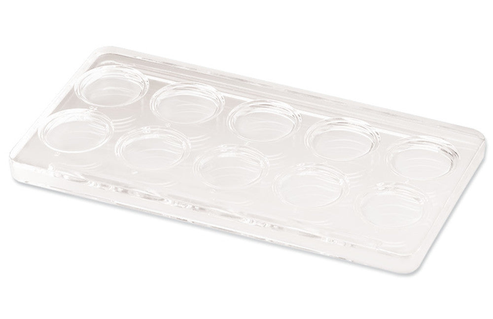 Boerner staining plates, made of, pressed glass, 10 recesses, 6 unit(s) - Luminix Health