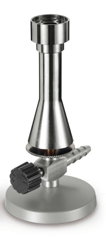 Teclu burner for natural gas, acc. DIN, with needle valve for high heating cap. - Luminix Health