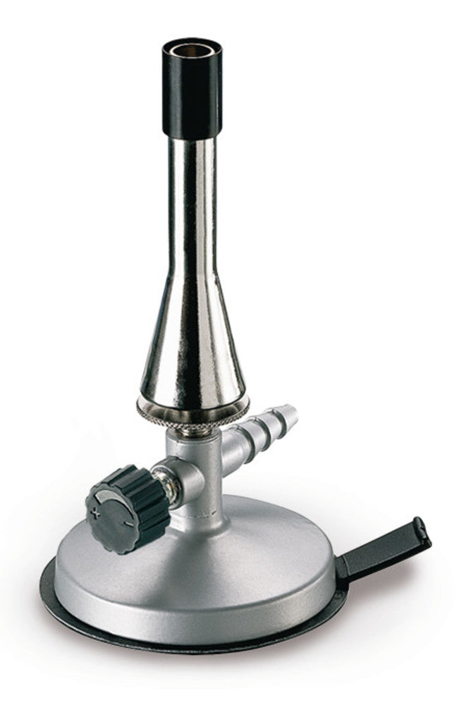 Laboratory gas burner w. sucker on base, needle valve, propane gas, acc. Teclu - Luminix Health